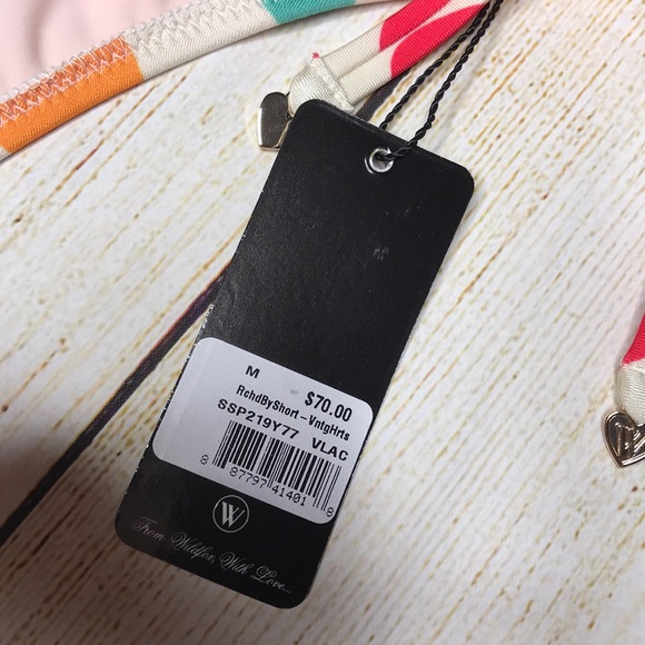 Wildfox Ruched Vintage Hearts Boy Short Bottoms SM - Picture 3 of 6